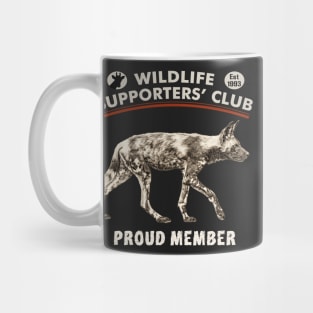 African Wild Dog on the Prowl Wildlife Supporters' Club Mug